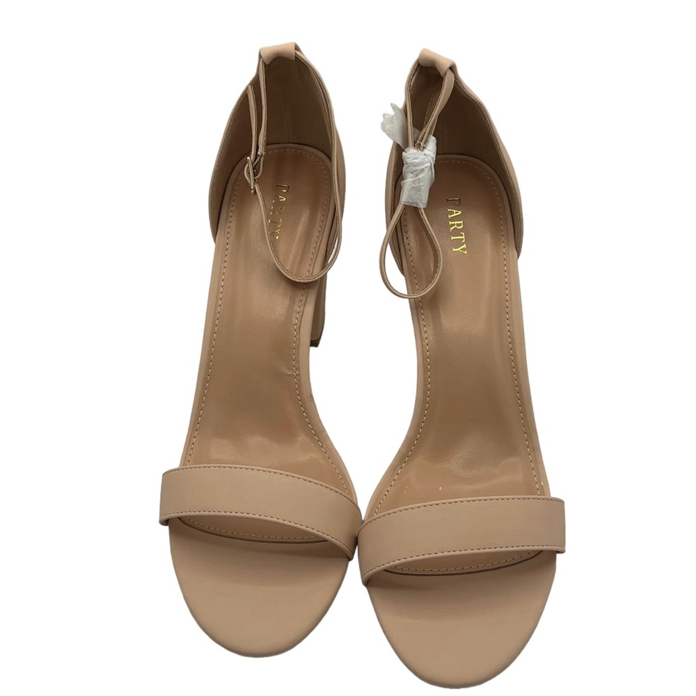 Women's Chunky Heels Open Toe Ankle Strap 3 inch Heeled Sandals by party